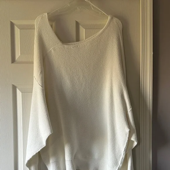 NWOT Free People Asymmetrical Neck Dolman Long Sleeve Sweater - Picture 3 of 5